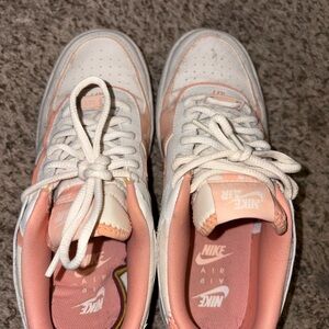 Nike Air Sneakers in Peach and White